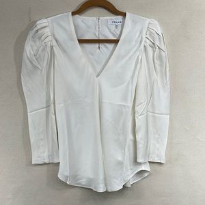 Frame silk blouse. Cream. XS
